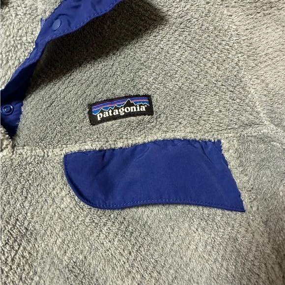 Patagonia Re-tool Fleece Pullover Gray 1/4 Snap Sweatshirt - Picture 9 of 11